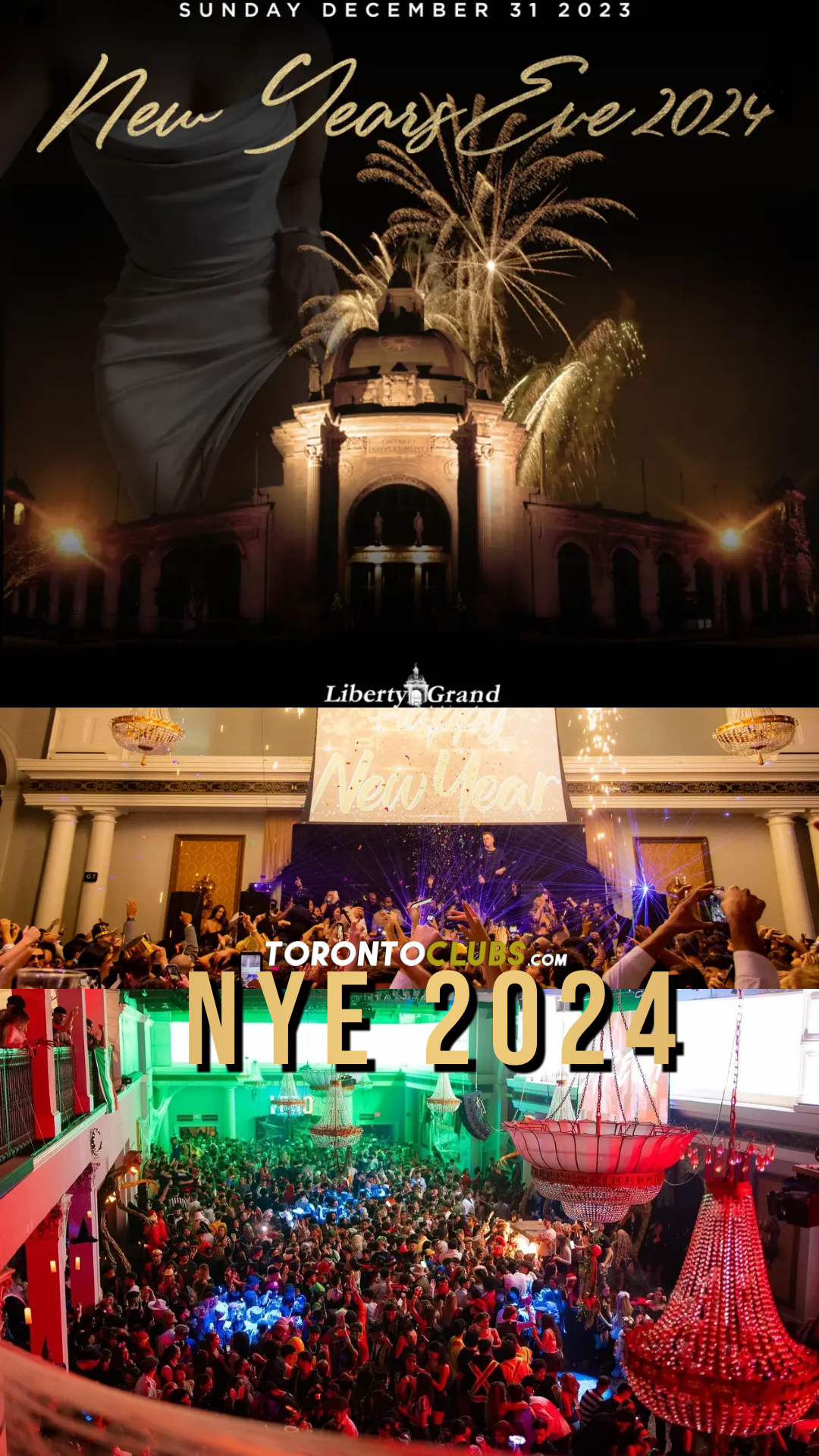 Liberty Grand Entertainment Complex Toronto New Years Eve Event 2024